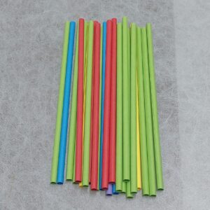 Palhinhas de papel cores c/ individual (Caixa - 3500u)